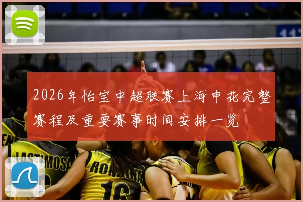 2026年怡宝中超联赛上海申花完整赛程及重要赛事时间安排一览