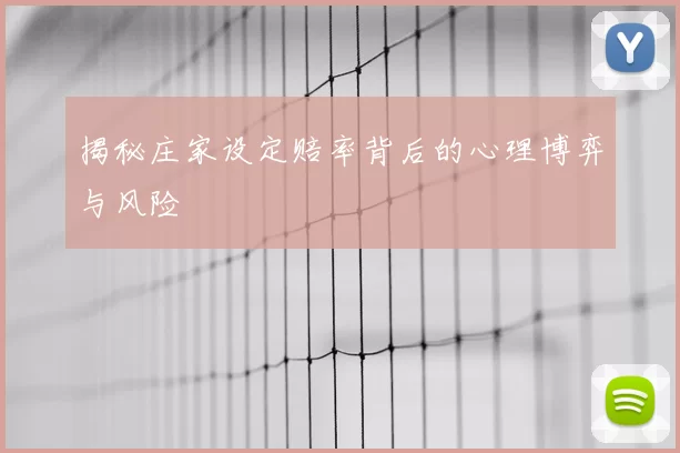 揭秘庄家设定赔率背后的心理博弈与风险